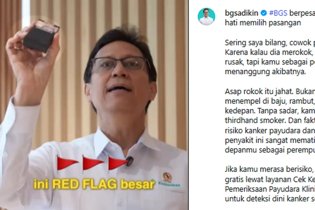 Menkes Ingatkan Bahaya Merokok