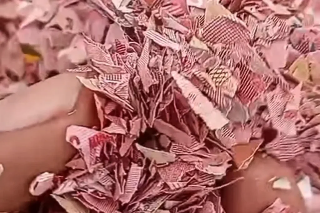 Cacahan Uang Rupiah Ditemukan di TPS