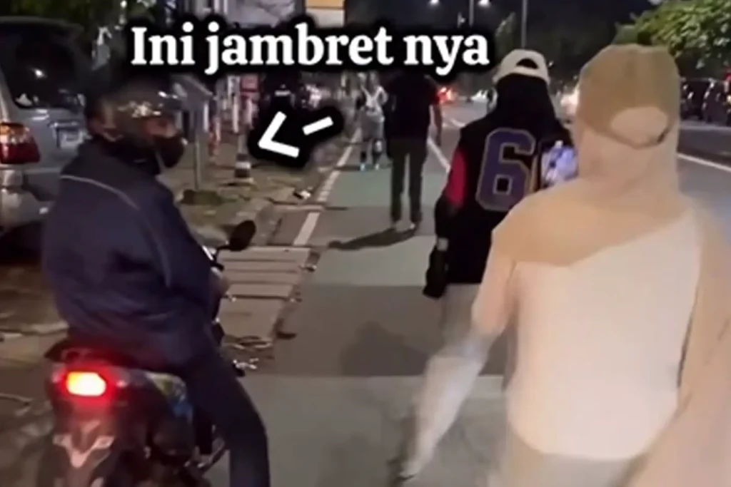Jambret saat Live Tiktok