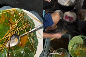 Tusuk Sate Dicuci